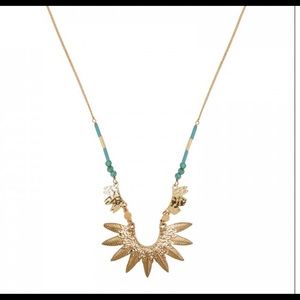 Hipanema Turquoise Necklace Gold